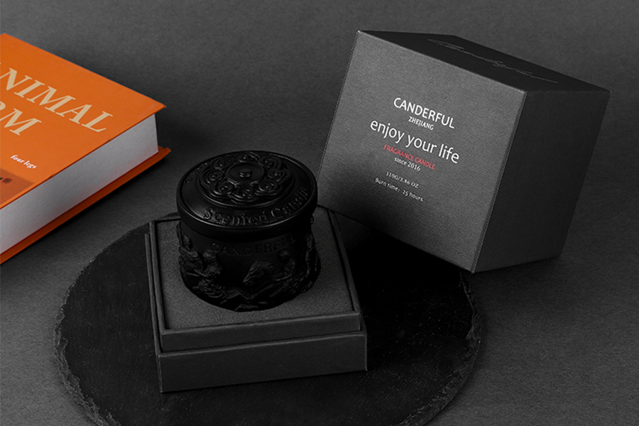 Eco-Friendly Soy Scented Candle in Plaster - Luxury Aroma