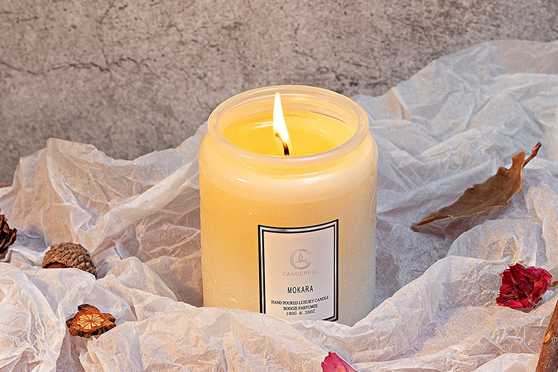 Custom Embossed Soy Wax Candle in Glass Cup - Birthday Gift