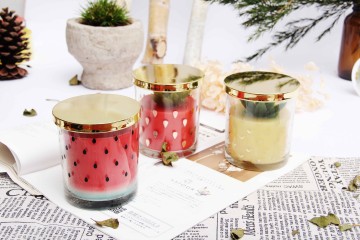 Creative Fruit Glass Candle - Soy Wax Aromatherapy Gift
