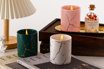 Soy Wax Ceramic Aromatherapy Scented Candle for Hotel Decor