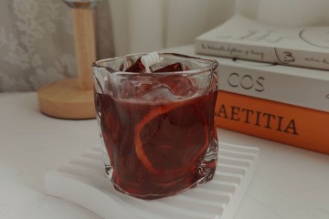 INS Bubble Rum Twist Cup Drink Scented Candle for Home Decor