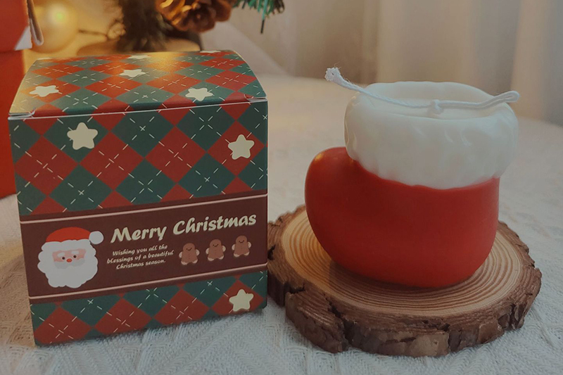 Creative Christmas socks shape scented candle for Christmas decor
