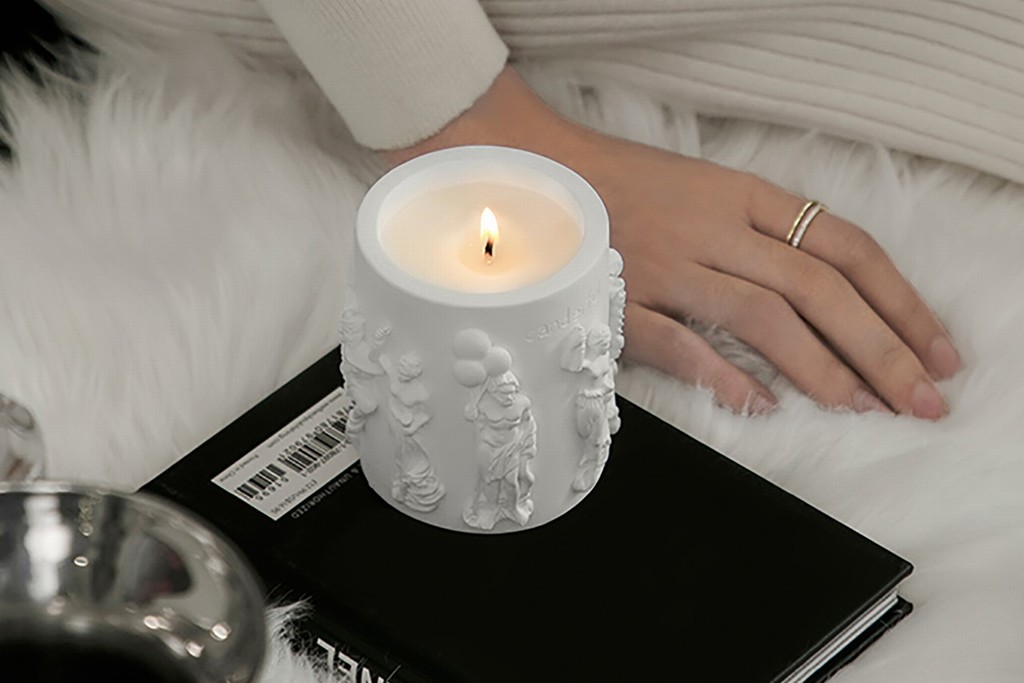 Elegant Gypsum Candle Holder Cup - Perfect for Home Decor