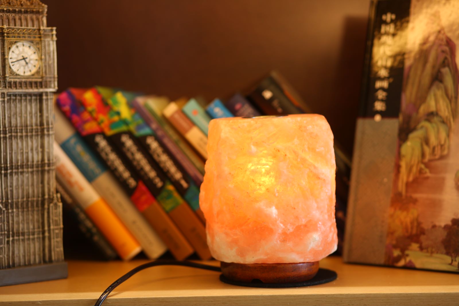 Retro Orange Salt Lamp Aromatherapy Essential Oil Diffuser