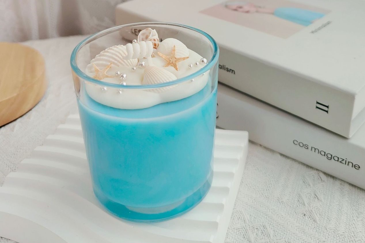 Ocean Shell Starfish Cup Scented Candle - Ocean-Inspired Décor
