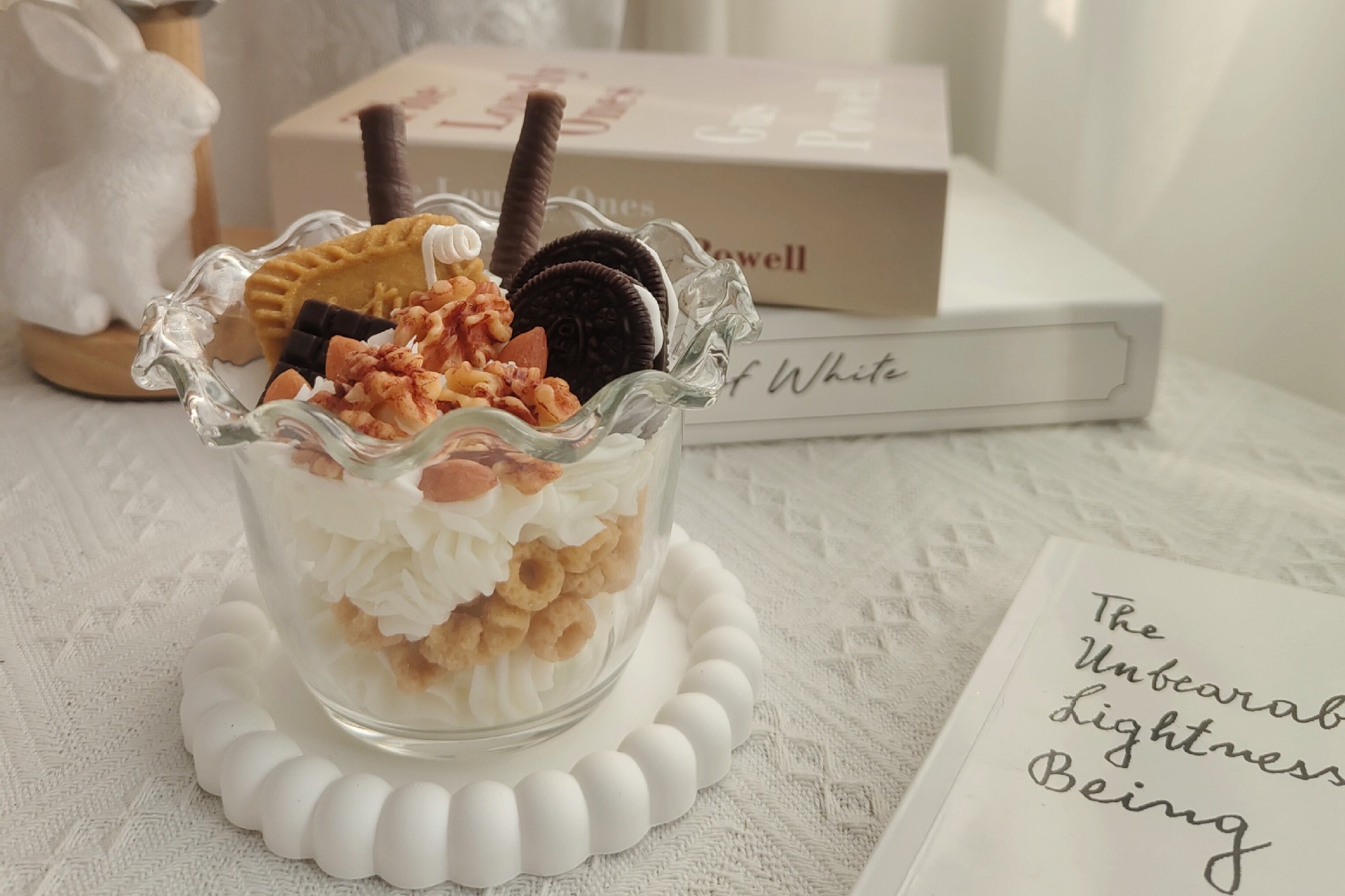 Chocolate Nut Yogurt Cup Shaped Scented Candle
