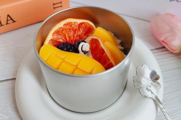Creative Tin Dessert Cake Soy Wax Scented Candle by Grapefruit mango Decor