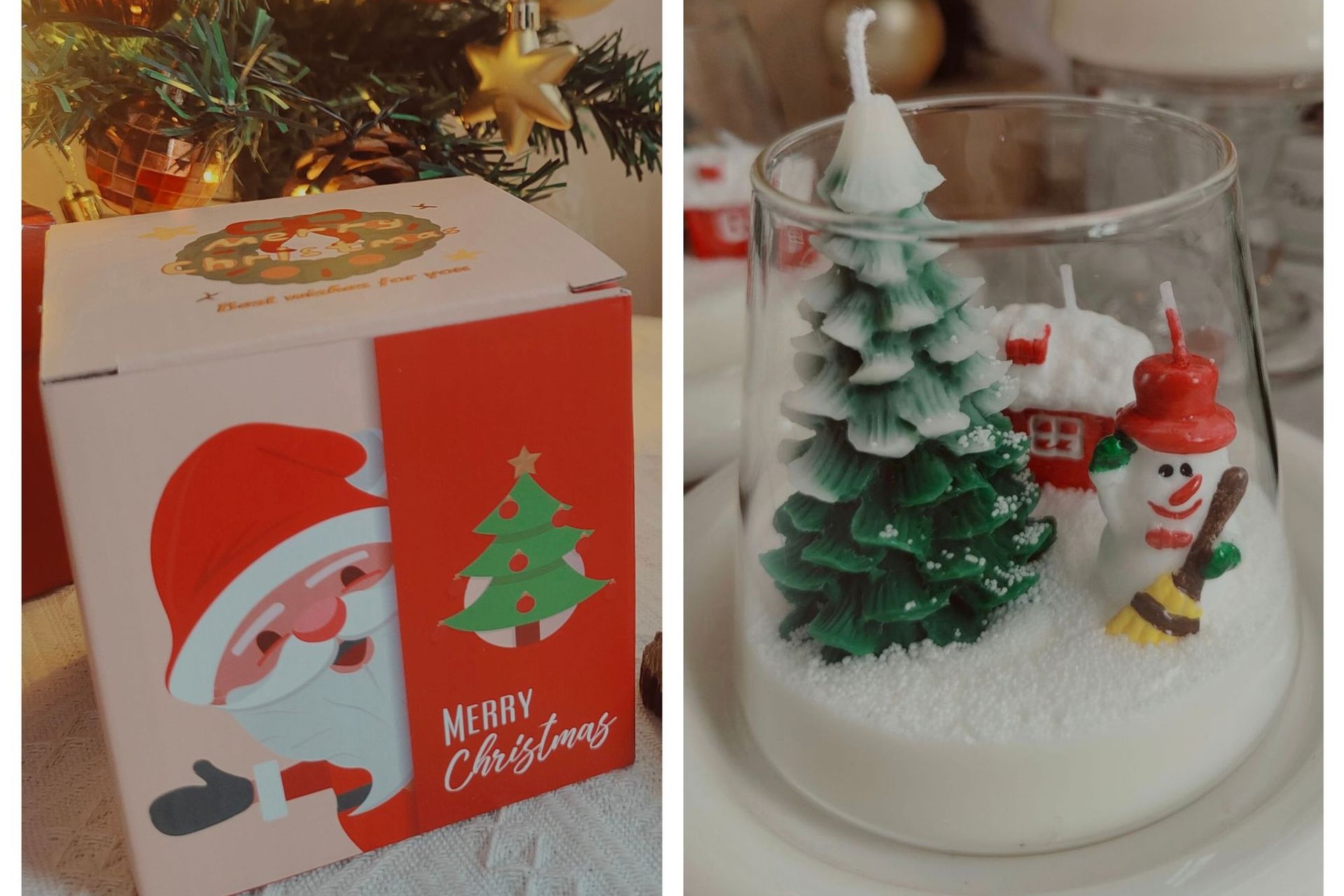 Snowman Cup Aromatherapy Candle - Cozy Winter Vibes