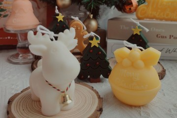 3D Reindeer-Shaped Aromatherapy Candle - Festive Decor