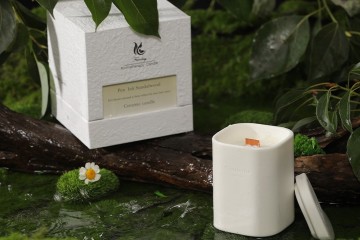 Scented Soy Wax Candle in Ceramic Cup For Gifts