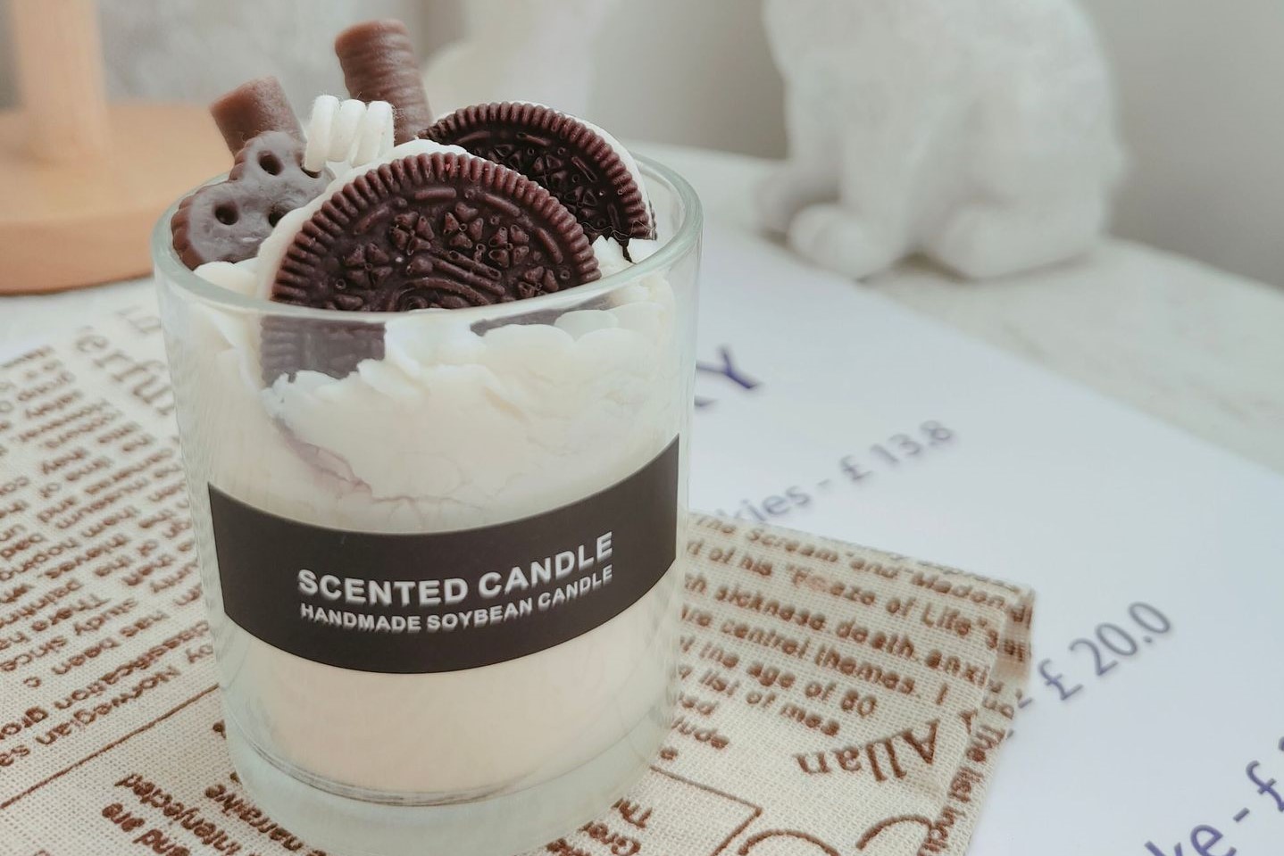 Oreo Cookie Ice Cream Cup Candle - Scented Delight