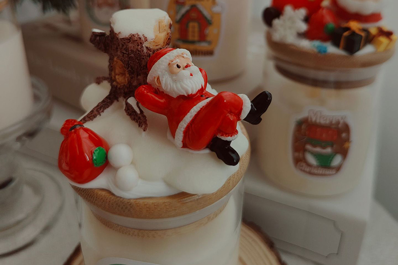 Novelty Creative soy wax Scented candles for Christmas decoration