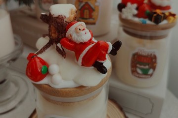 Novelty Creative soy wax Scented candles for Christmas decoration