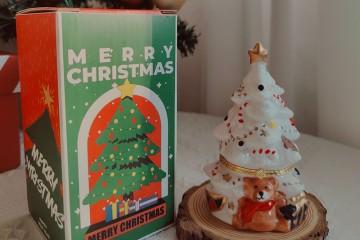 Creative Christmas tree soy wax scented candle  for Christmas decor