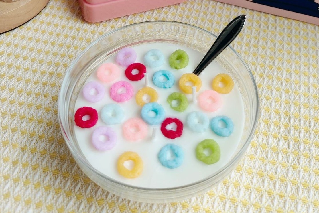 Milk Cereal Bowl-Shaped Scented Candle - Unique Home Décor