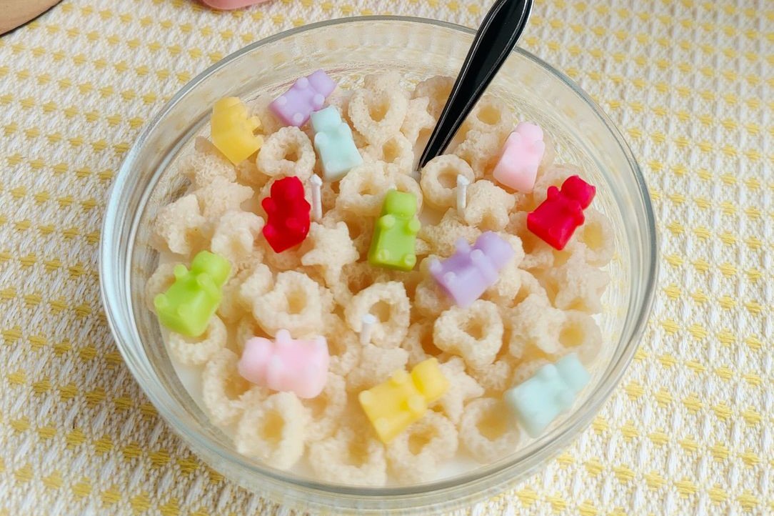 Bear-Shaped Cereal Bowl Aromatherapy Candle