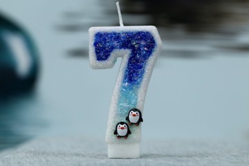 Cute Penguin handmade creative Antarctic glacier decorative candle