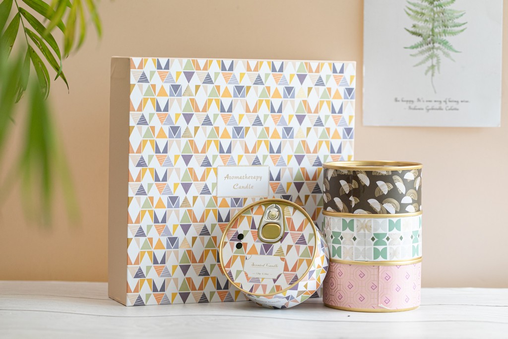 Retro Scented Candle Soy Wax Zip-Top Can Elegant Aroma