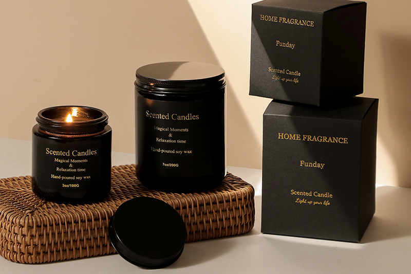 Custom Scented Candles in Glass Jars with Lids - Perfect Gift!