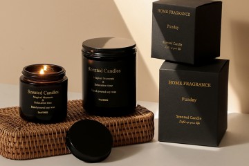 Custom Scented Candles in Glass Jars with Lids - Perfect Gift!