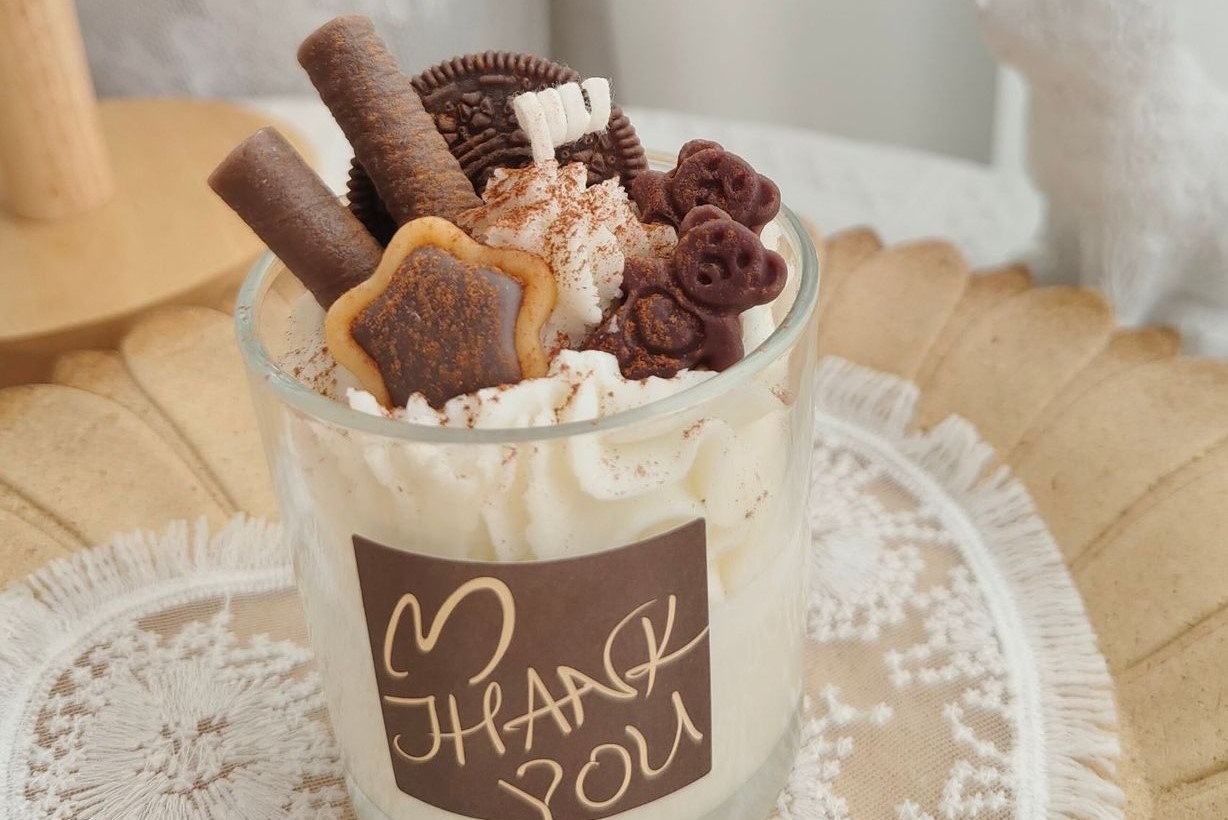 Cookie Bear-Shaped Scented Candle - Cute & Cozy Decor
