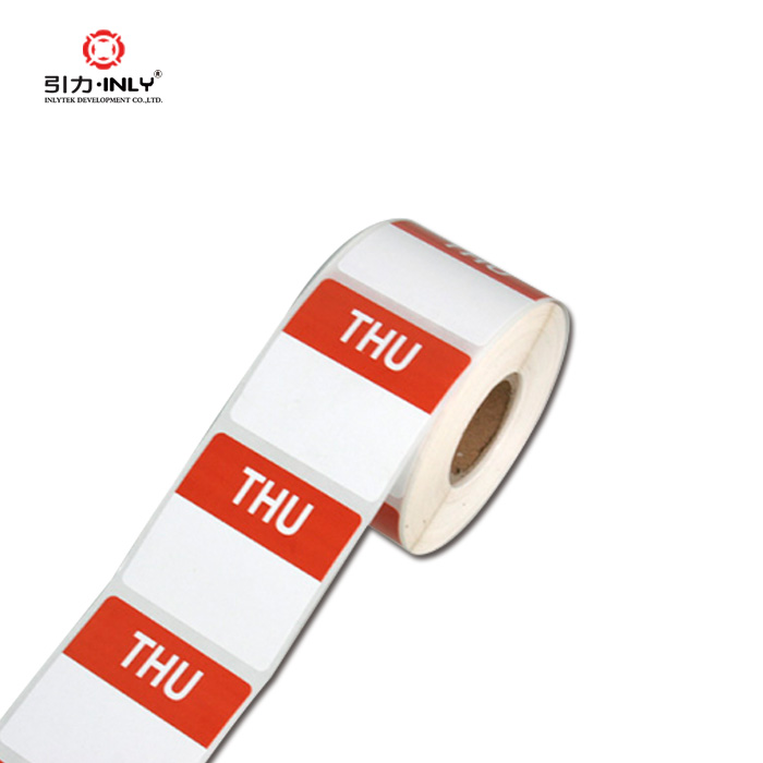 Dissolvable label name day label week dot labels sticker (2)
