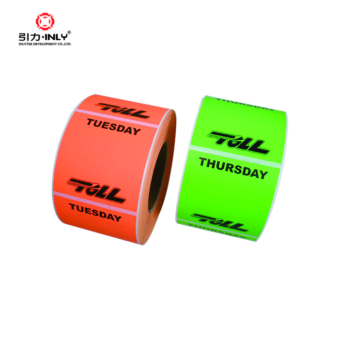 Dissolvable label name day label week dot labels sticker (5)