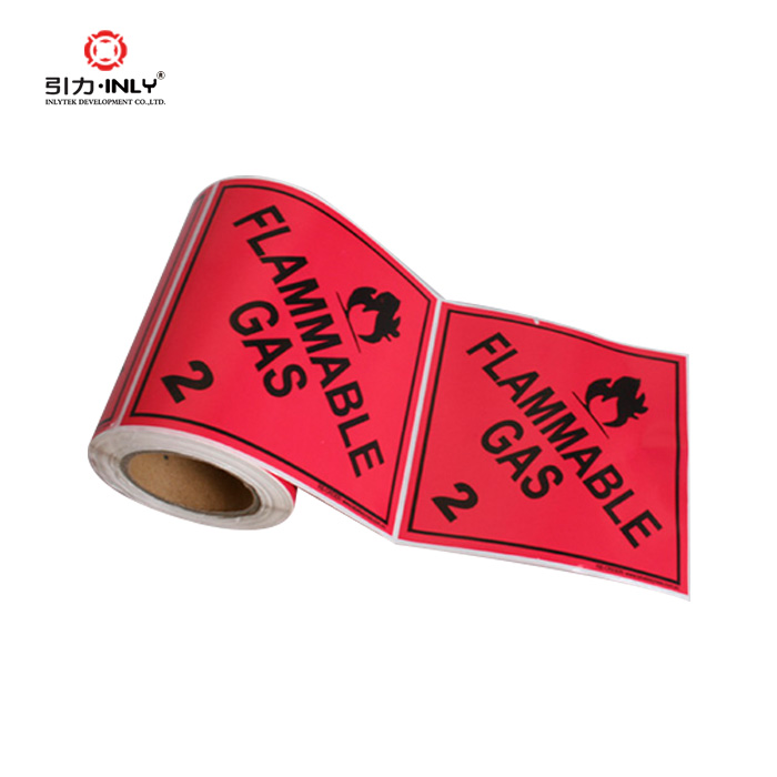 Name Sticker Fragile label FLAMMABLE GAS warning la (1)
