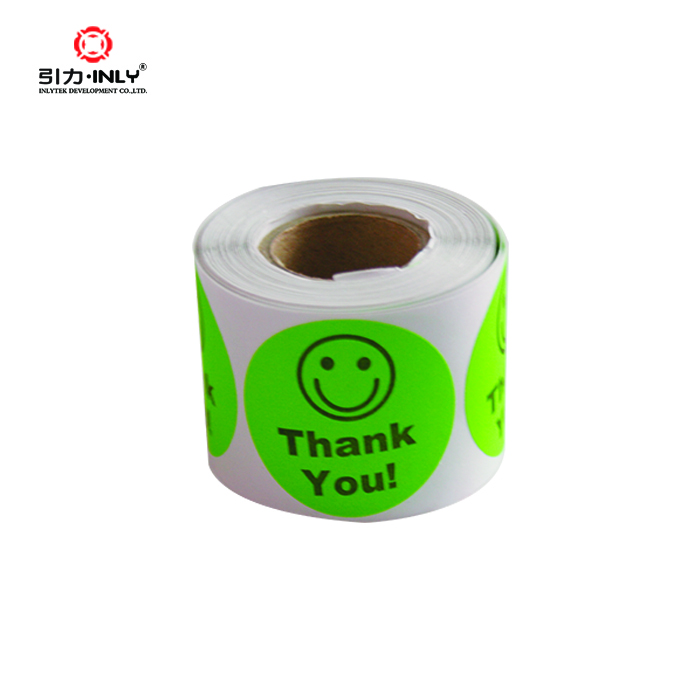 Thank you label, Smiley Face Circle Sticker Adhesive Stickers (7)