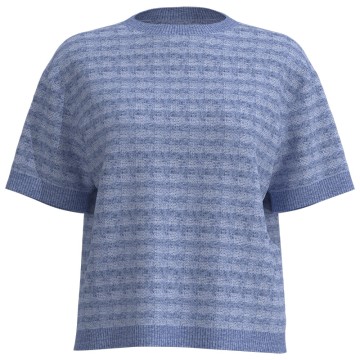 Women's Round-Neck Short-Sleeve Sweater