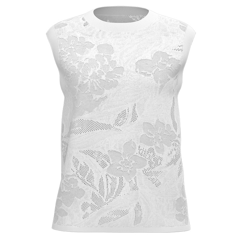 Este suéter feminino de gola redonda