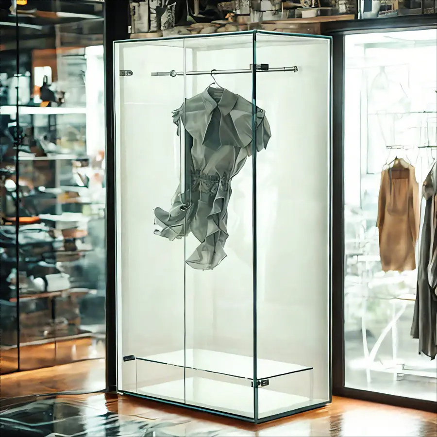 Glees Glass Wardrobe