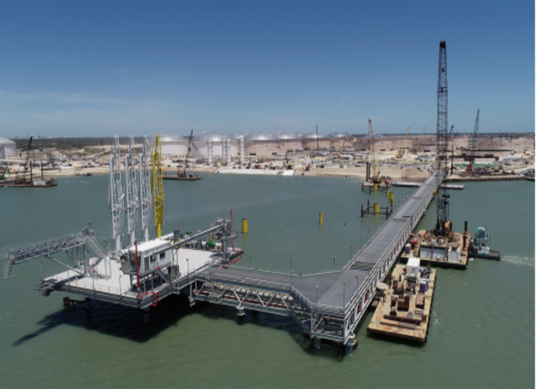 Ringlock Scaffold in Port Pipeline Construction