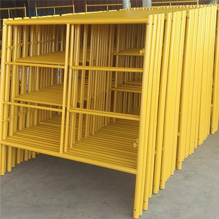 Movable High Load-Bearing Galvanized Q235 Steel Door Type Heavy-Duty H Frame Scaffolding 5x5 Frame Scaffolding for Sale