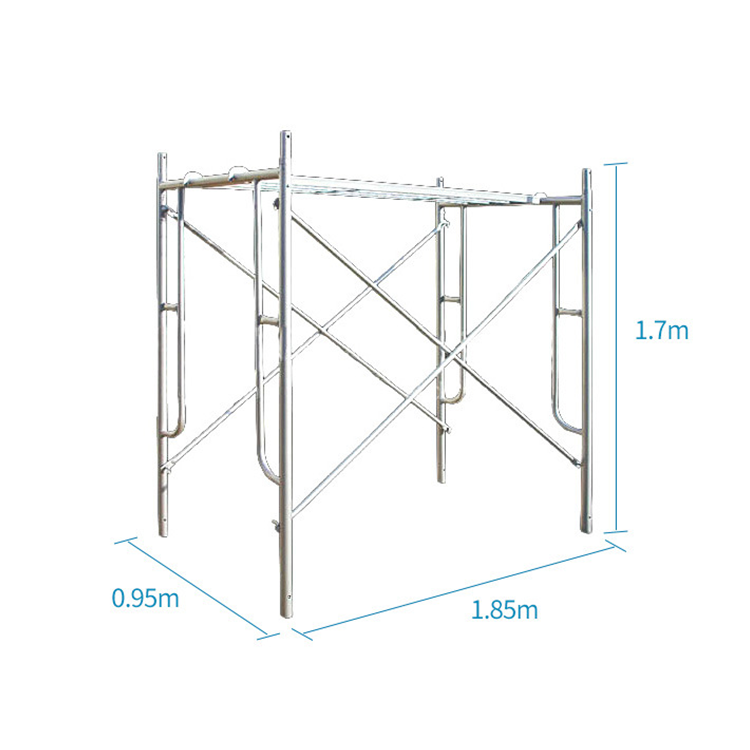 Factory Direct Sales for Building Construction Steel Scaffold Q345 Galvanized Painted H Frame Scaffolding Frame Construction
