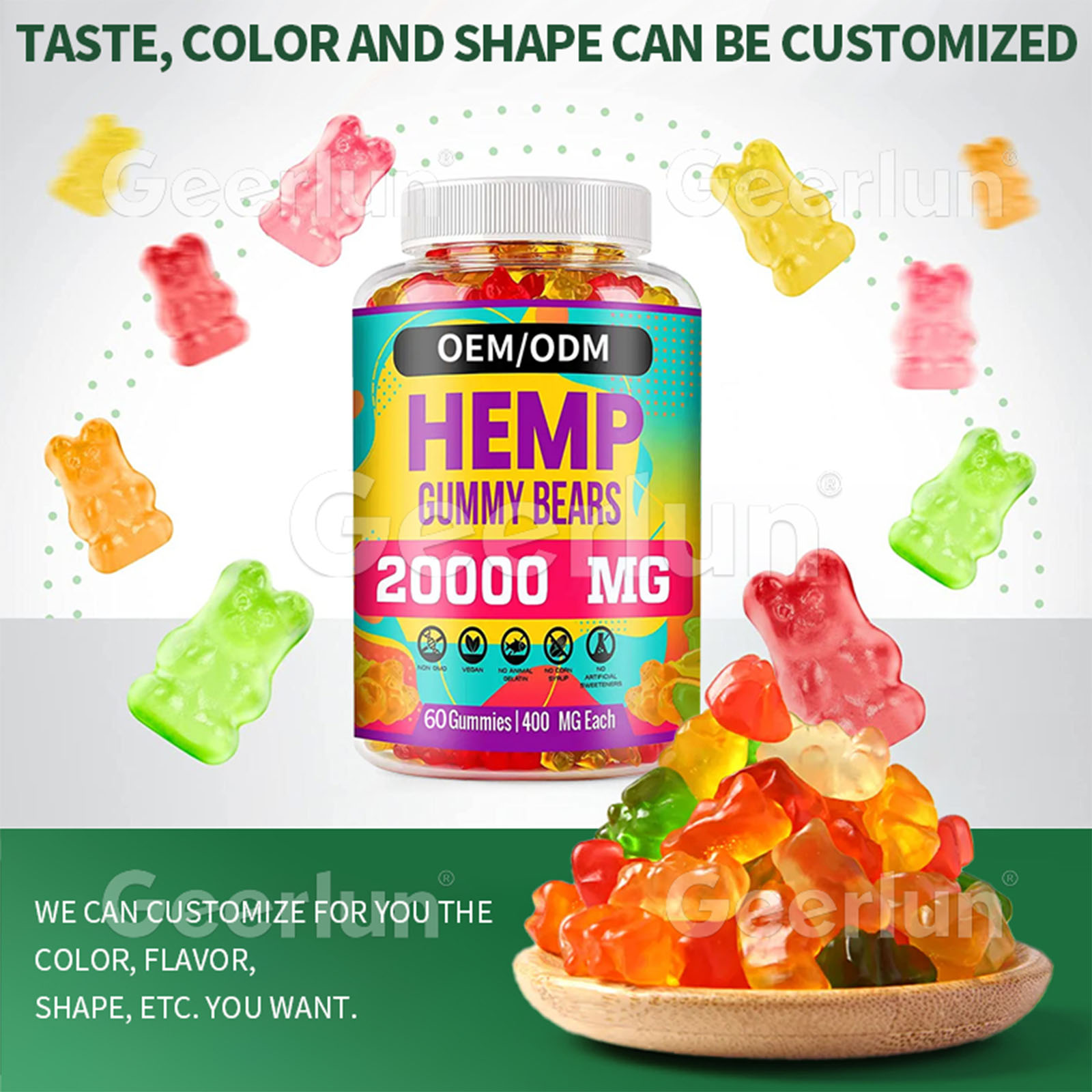 Hemp Oil Nootropic Supplement HEMP Bear Gummies (4)