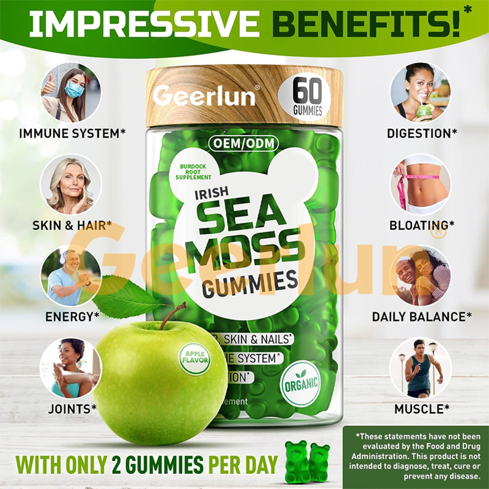 Irish sea moss gummies support immune & skincare (5) 拷贝