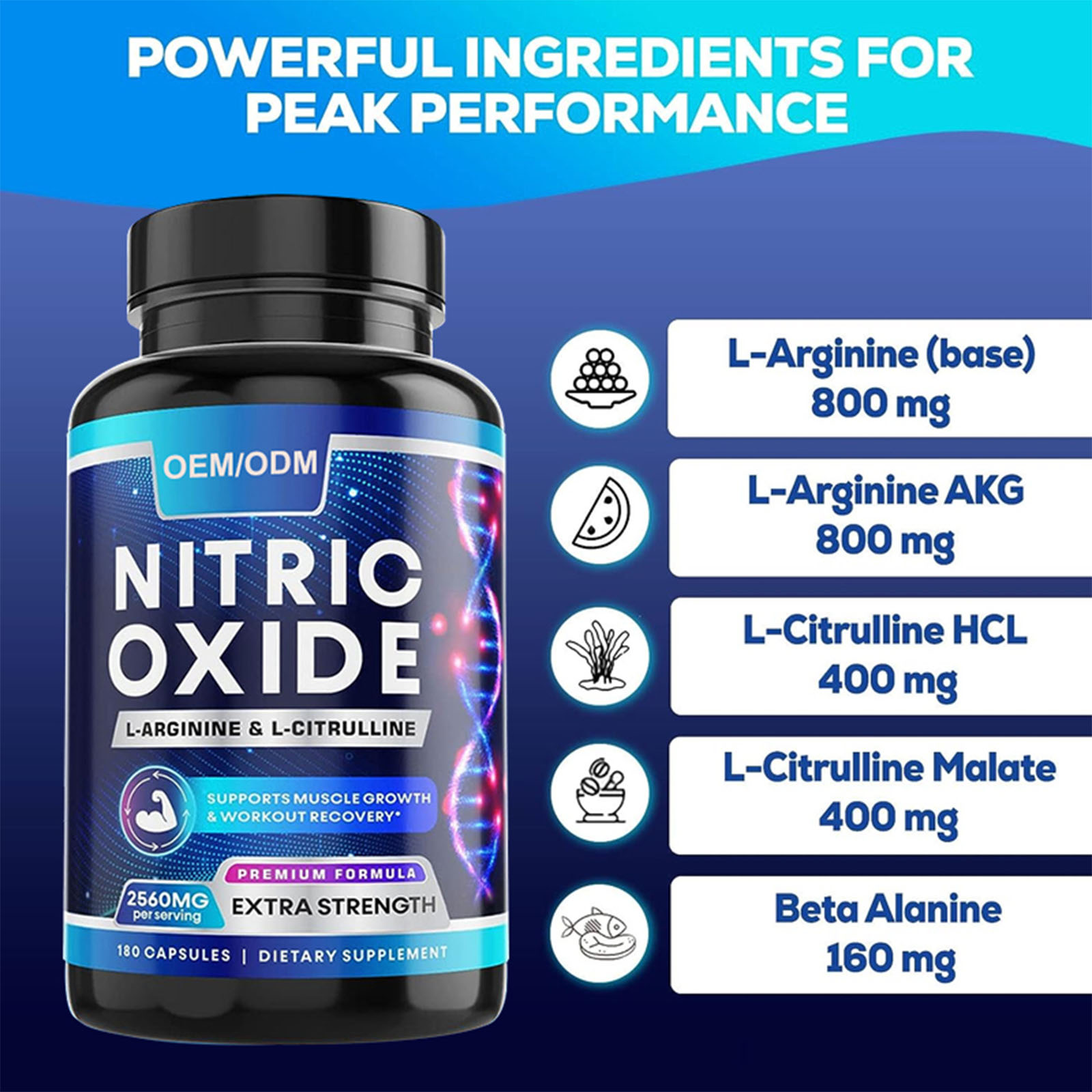 Maca Root Nitric Oxide Capsules L-Arginine Supplements (4)