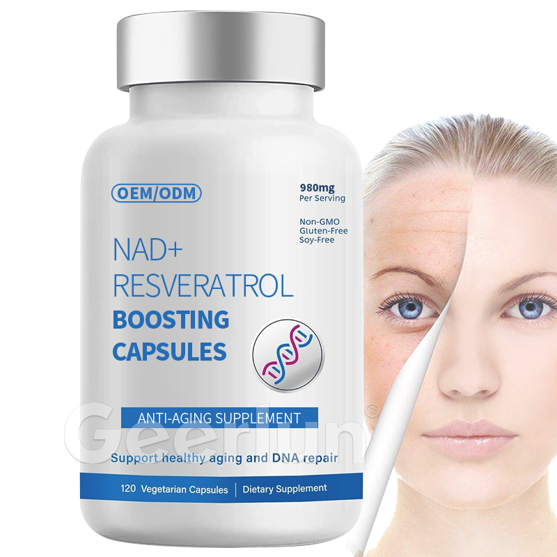 Custom NAD+ Resveratrol supplements capsules