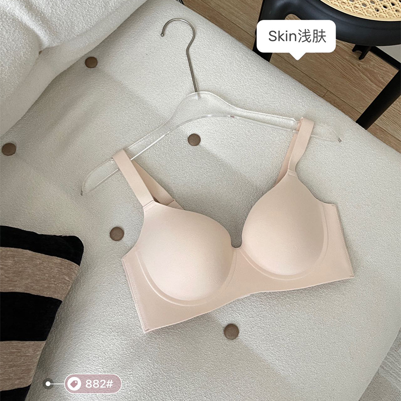 Fan Mei Underwear Seamless maple leaf jacquard smooth bra 882#