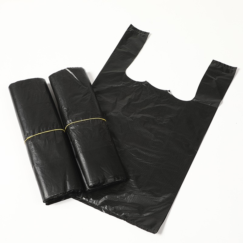 Factory Supply Printed PE Plastic T-Shirt Bag Vest Handle Shopping Bag Customized