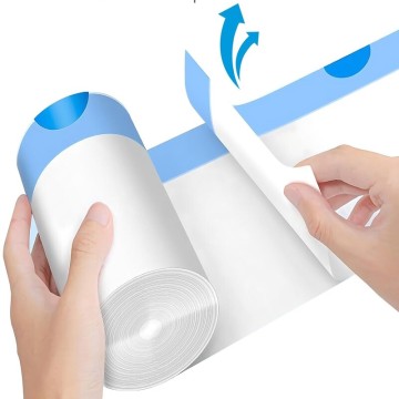 Small Tear-Free Drawstring Trash Bags Unscented Garbage Bags for Bathroom Kitchen