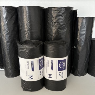 PE Flat Trash Bags  Plastic Garden Waste Rubbish Flat Bags For Home