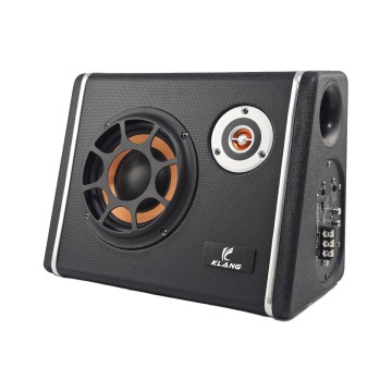 6/8/10 Inch Ultra-Slim Trapezoidal Car Active Subwoofer - 12V/24V Truck-Compatible Bass Speaker
