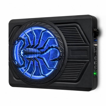10-Inch Under-Seat Automotive Subwoofer with Aluminum Housing
