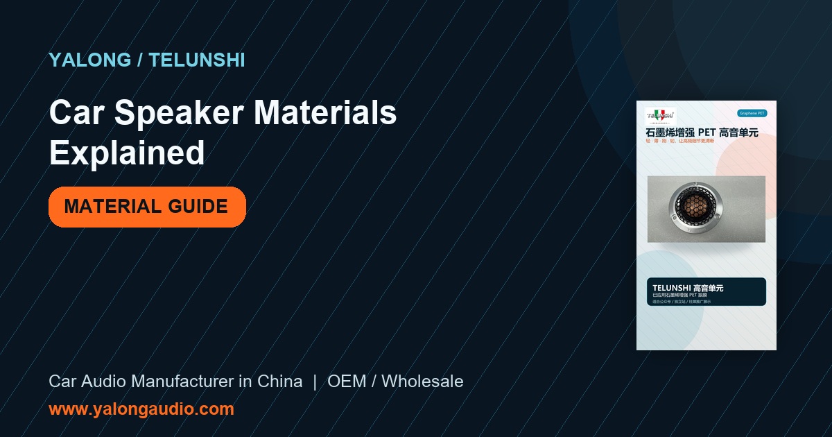 Car Audio Material Guide: Tweeter, Midrange and Woofer Diaphragm Materials