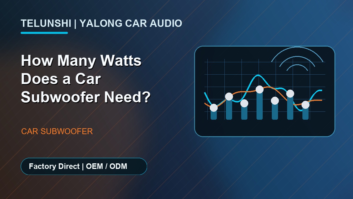 How Many Watts Does a Car Subwoofer Need? RMS vs Peak Power