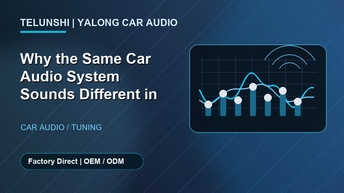 Why the Same Car Audio System Sounds Different in Different Cars