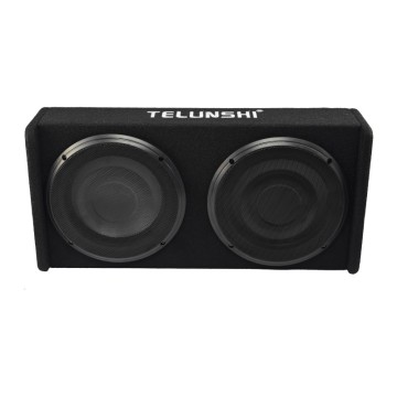 10 - Inch Car Subwoofer with Powerful Bass, Dual - Speaker Wooden Box for Car Audio Subwoofer