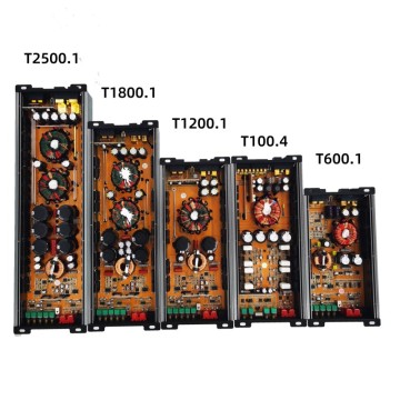 Source factory's high-power single-channel/four-channel aluminum alloy automotive power amplifier